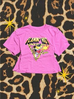 HOT CHEETOS | Flamin’ Hot Graphic Tee Crop |Womens Size Medium